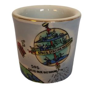 Howard’s Hilarious SOS Save Our Outhouse Space Station Coffee Mug